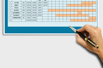 2021年甘特圖-工作計劃進度表