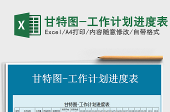 2021年甘特圖-工作計(jì)劃進(jìn)度表