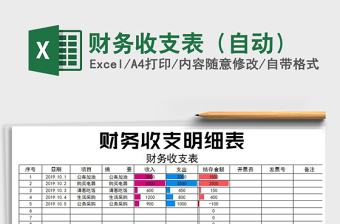 2021年財(cái)務(wù)收支表(自動(dòng))