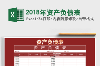 2021年2018年資產(chǎn)負(fù)債表