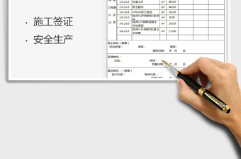 2021年合同内工程量签证计算表