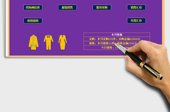 2021年服裝店經(jīng)營進銷存