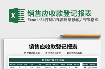 2021年銷售應(yīng)收款登記報(bào)表