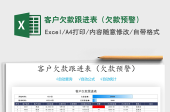 2021年客戶欠款跟進(jìn)表（欠款預(yù)警）
