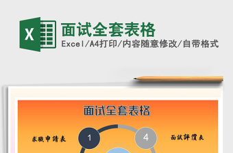 2021年面試全套表格