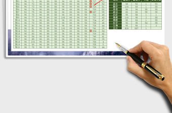 2021年學(xué)生成績表-成績單（智能計算排名）