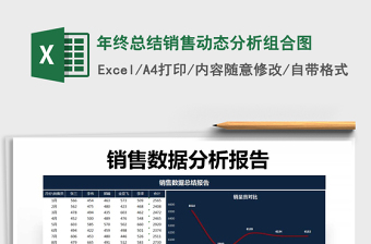 2021年年终总结销售动态分析组合图