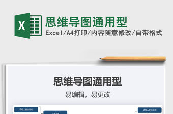 2021年思維導(dǎo)圖通用型