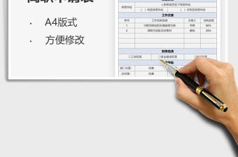 2021年離職申請表
