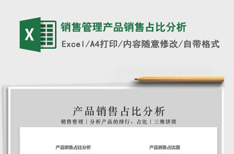 2021年銷售管理產品銷售占比分析