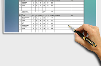 2021年装修工程报价预算表