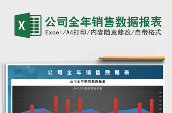 2021年公司全年銷售數(shù)據(jù)報表免費下載