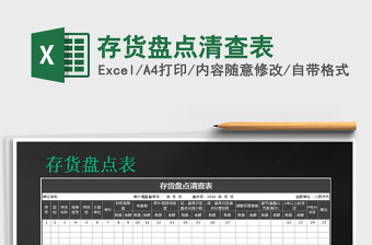 2021年存貨盤點清查表