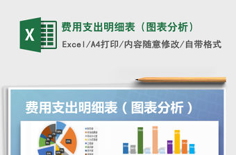 2021年費用支出明細表（圖表分析）