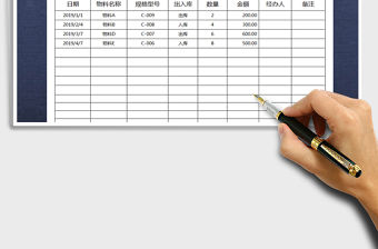 2021年出入庫明細表-進銷存管理