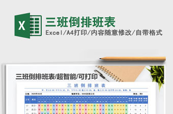 2021年三班倒排班表