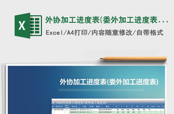 2021年外協(xié)加工進(jìn)度表(委外加工進(jìn)度表)