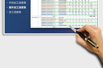 2021年外协加工进度表(委外加工进度表)