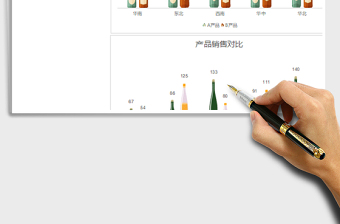 2021年酒瓶飲料產(chǎn)品銷售對比