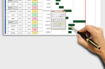 2021年項目進度甘特圖（自動作圖）