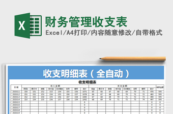 2021年財務管理收支表
