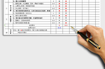 2021年小學生周計劃表