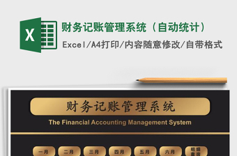 2021年財(cái)務(wù)記賬管理系統(tǒng)（自動(dòng)統(tǒng)計(jì)）