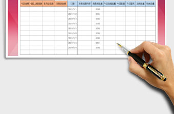 2021年工作每日完成報表