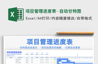 2022工作项目计划进度表-甘特图