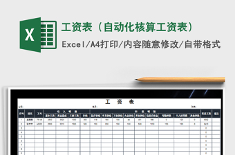 2021年工資表（自動(dòng)化核算工資表）