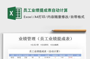 2021年員工業(yè)績提成表自動計算