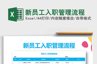 2021年新員工入職管理流程