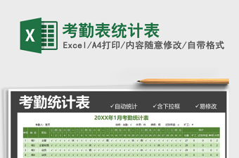 2021年考勤表統(tǒng)計表免費下載