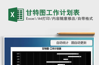 2021年甘特圖工作計劃表
