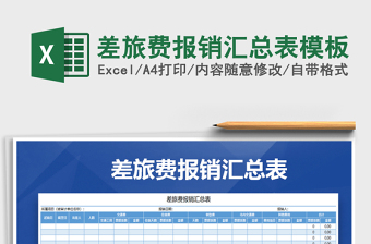 2021年差旅費(fèi)報(bào)銷匯總表模板
