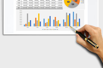 2021年門店半年度銷售對比明細表（圖表對比）