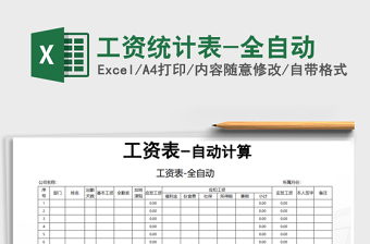 2021年工資統(tǒng)計表-全自動