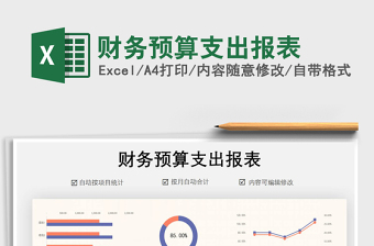 2021年財(cái)務(wù)預(yù)算支出報(bào)表