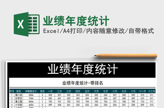 2021年業(yè)績(jī)年度統(tǒng)計(jì)免費(fèi)下載