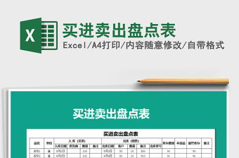 2021年買進(jìn)賣出盤點(diǎn)表