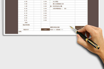 2021年現(xiàn)金盤點表-自動計算