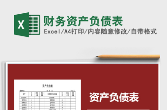 2021年財(cái)務(wù)資產(chǎn)負(fù)債表