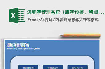 2021年進銷存管理系統（庫存預警，利潤統計）