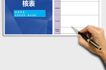 2021年新員工試用期考核表模板