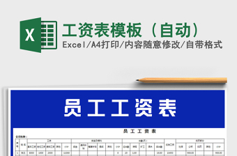 2021年工資表模板（自動(dòng)）