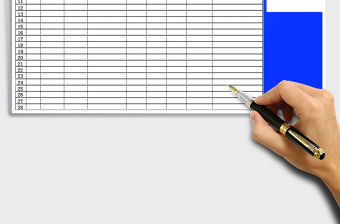 2021年體溫測試記錄表-通用模板