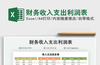 2021年財(cái)務(wù)收入支出利潤(rùn)表