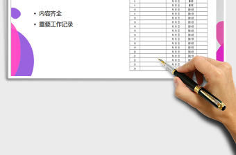 2021年重要工作記錄表