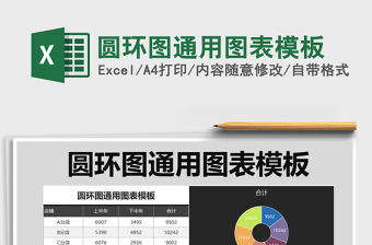 2021年圓環圖通用圖表模板