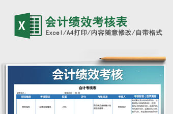 2021年會計績效考核表